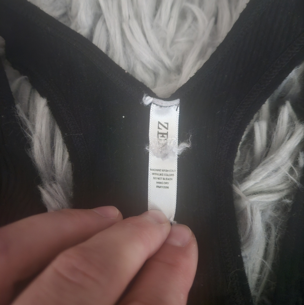 Zenana Ribbed Racerback Tank Top - Picture 3 of 3